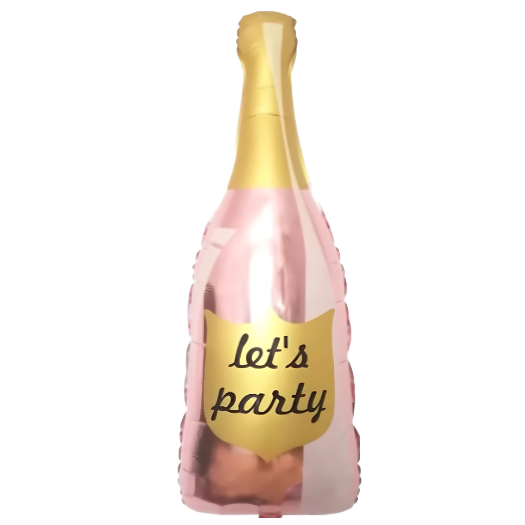Ballon Bouteille de Champagne rose gold