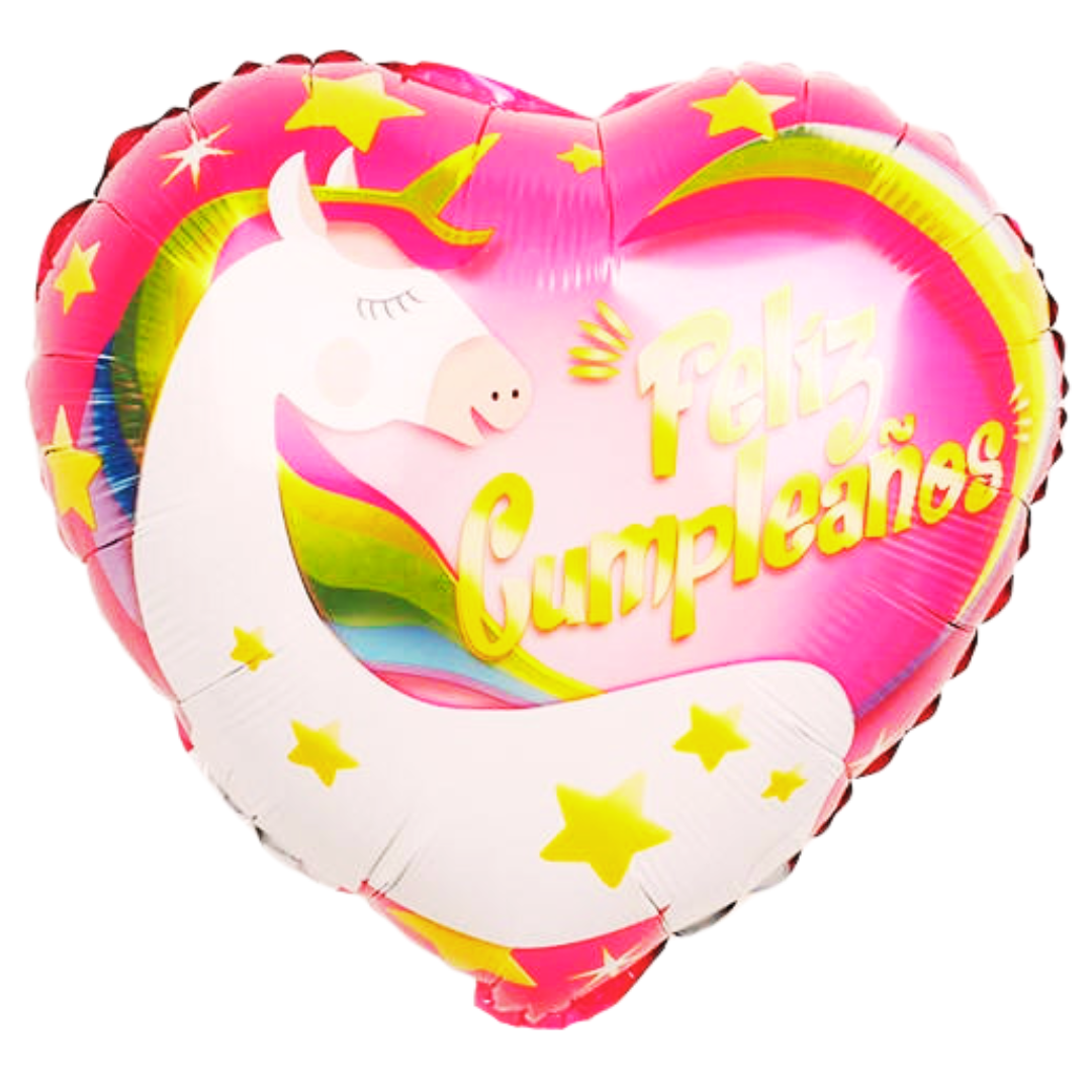 Ballon Licorne coeur