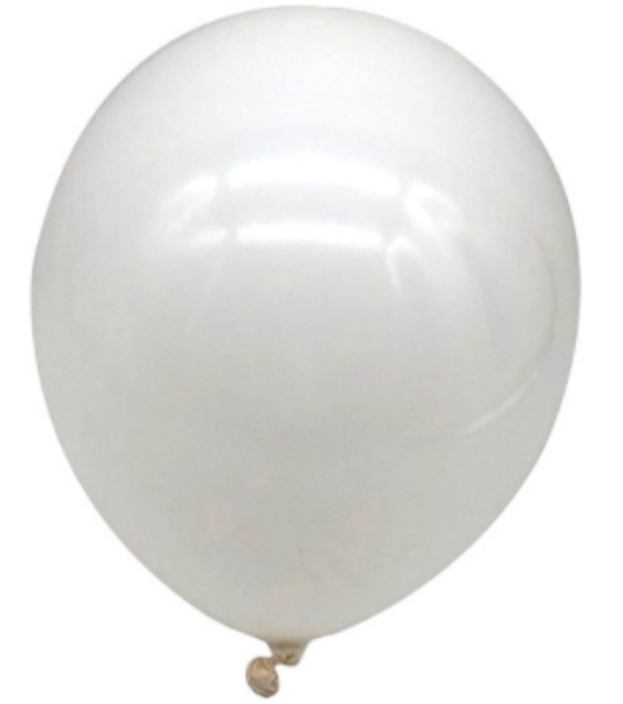 Ballon latex blanc 25 cm