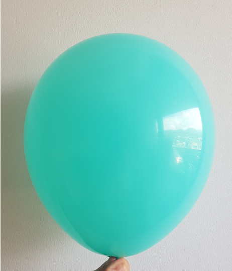 Ballon latex bleu Tiffany 25 cm