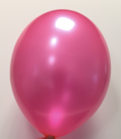 Ballon fuchsia métallisé 25 cm