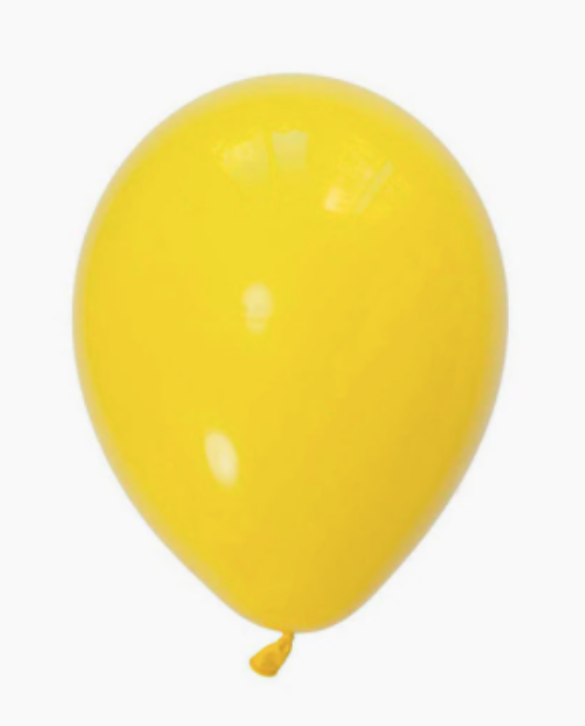 Ballon latex jaune 25 cm