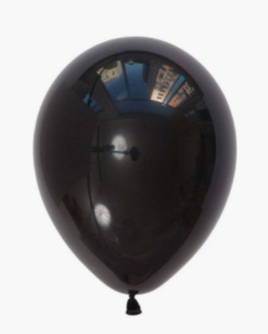 Ballon latex noir 25 cm