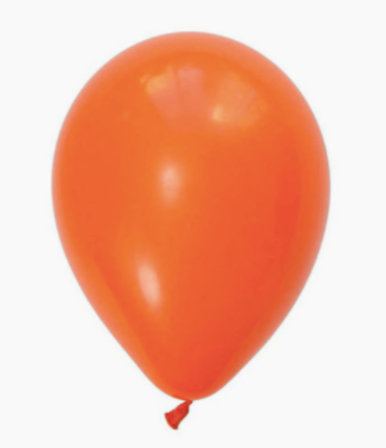 Ballon latex orange 25 cm