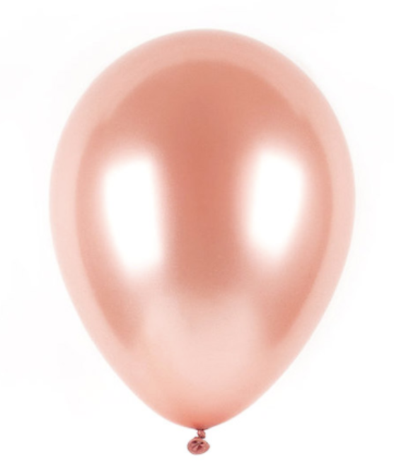 Ballon rose gold métallisé 25 cm