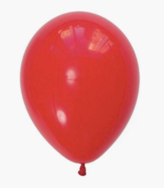 Ballon latex rouge 25 cm