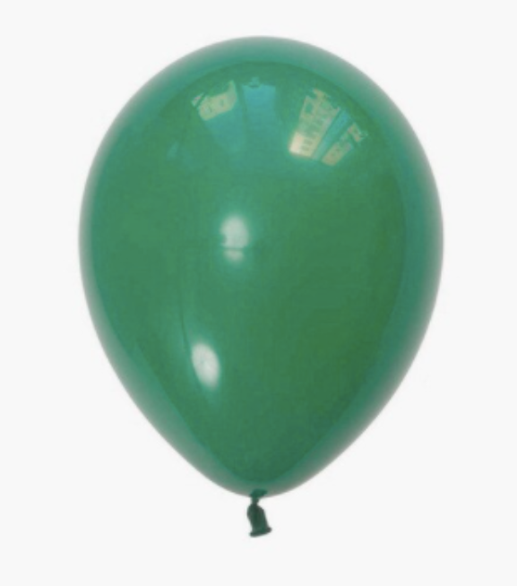 Ballon latex vert foncé 25 cm