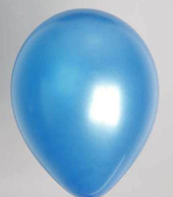 Ballon Bleu métallisé 25 cm