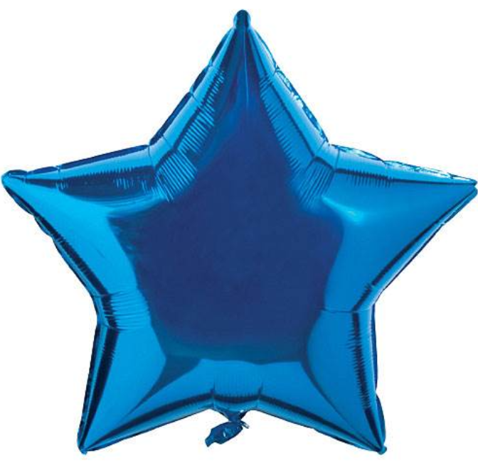 Ballon Etoile bleu foncé