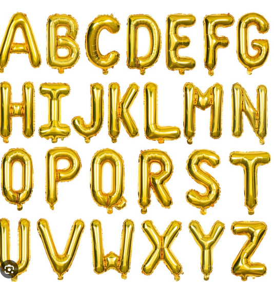 Lettre 36 cm GOLD MAT