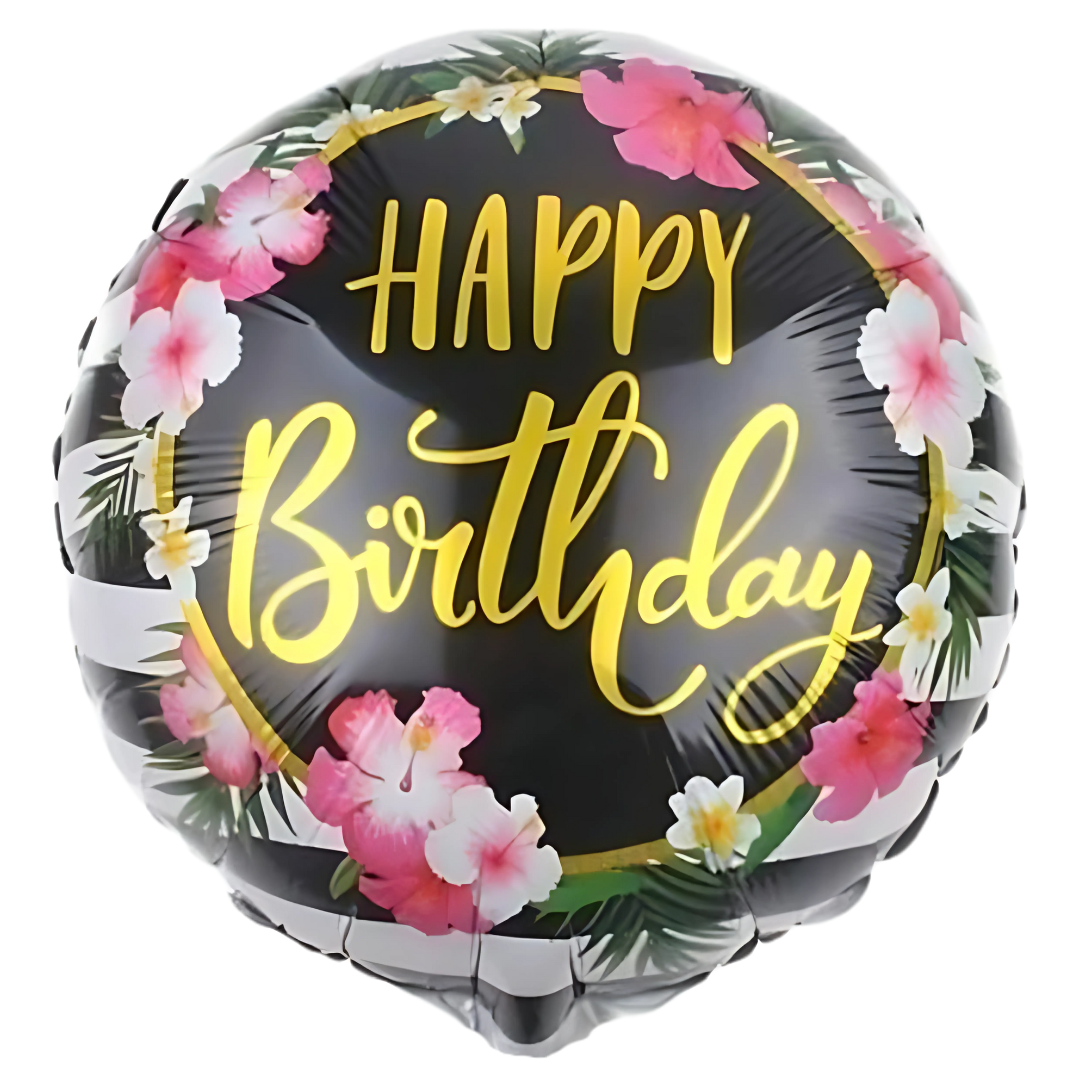 Ballon happy birthday tropical