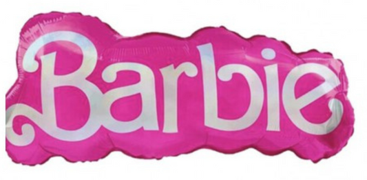 Ballon lettrage Barbie