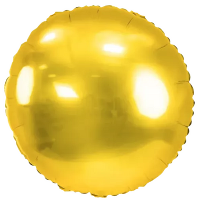 Ballon Aluminium Rond doré / argenté / vert