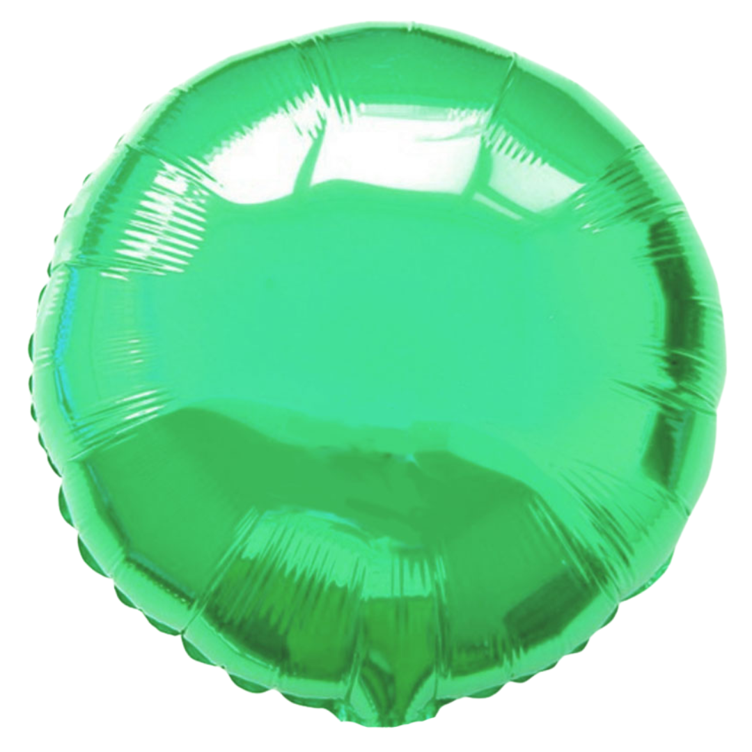 Ballon Aluminium Rond doré / argenté / vert