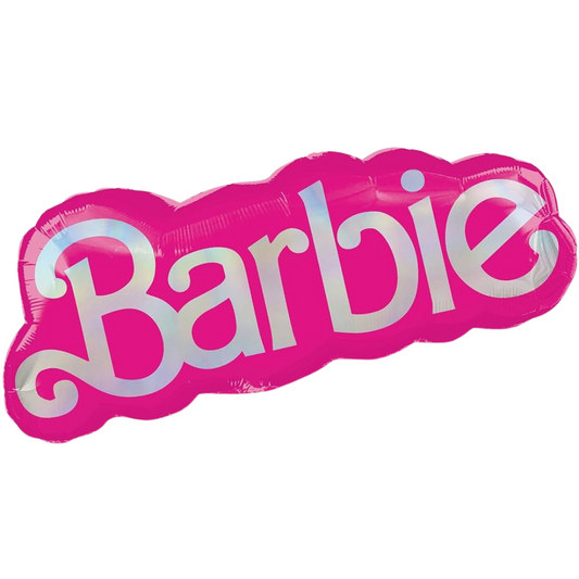 Ballon lettrage Barbie