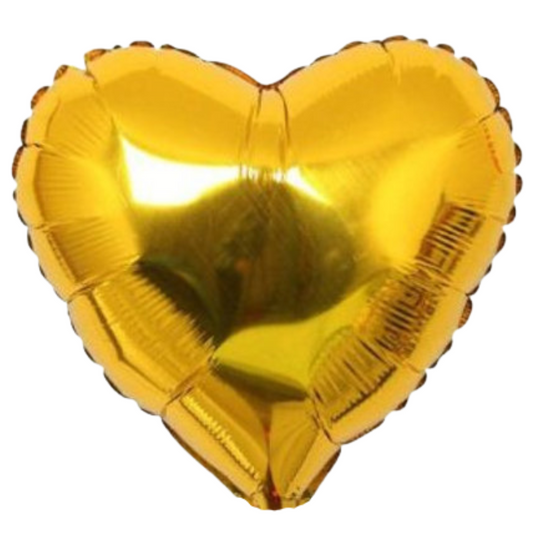 Ballon Coeur doré