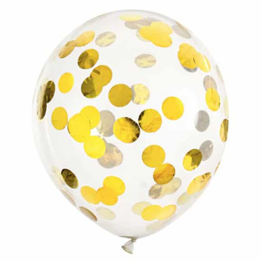 Ballons confetti Or ou Rose gold