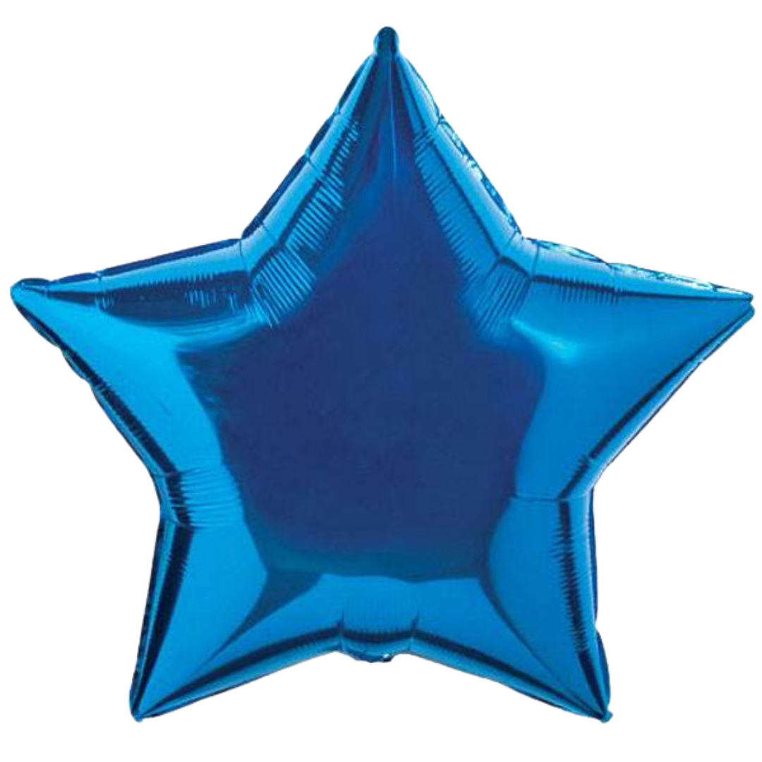 Ballon Etoile Doré / Argenté / Rose gold / Rose / Fuchsia / Bleu / Vert / Mauve / Noir