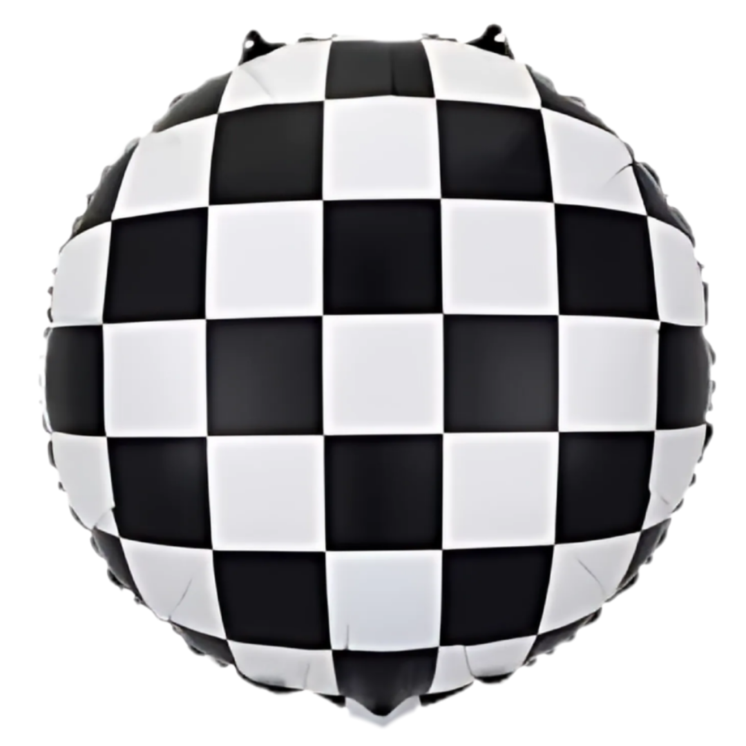Ballon drapeau à damier