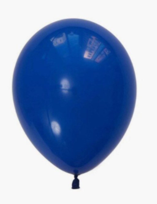 Ballon latex bleu foncé 25 cm