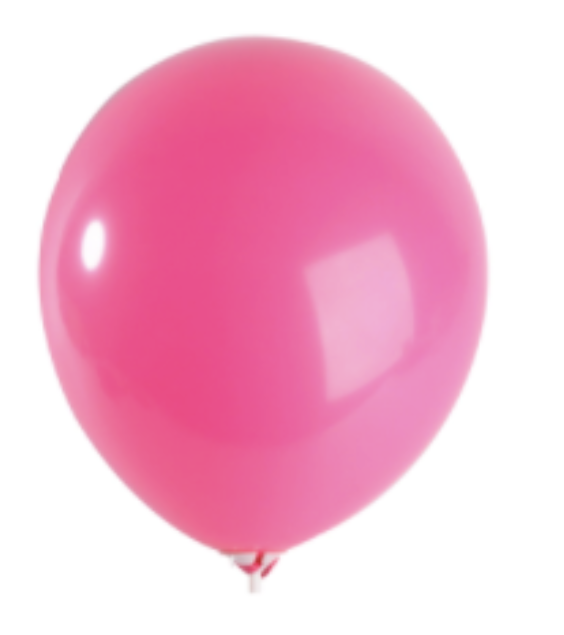 Ballon latex fuchsia 25 cm