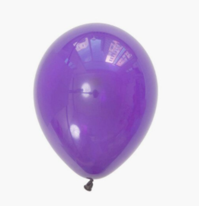 Ballon latex violet 25 cm