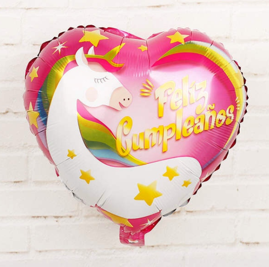 Ballon Licorne coeur